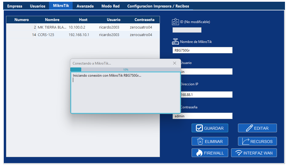Conexión establecida