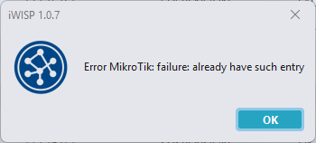Error MikroTik