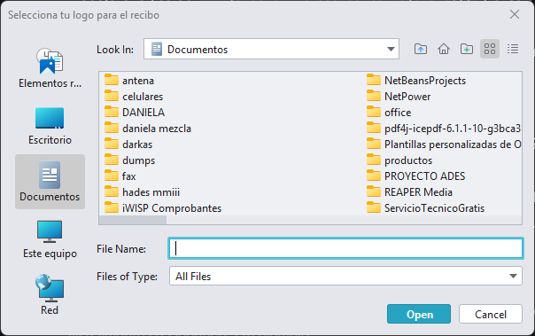 Explorador de archivos