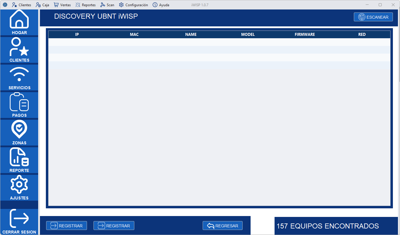 Panel discovery ubnt