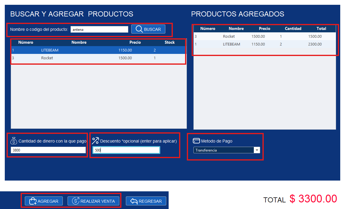 Búsqueda de productos